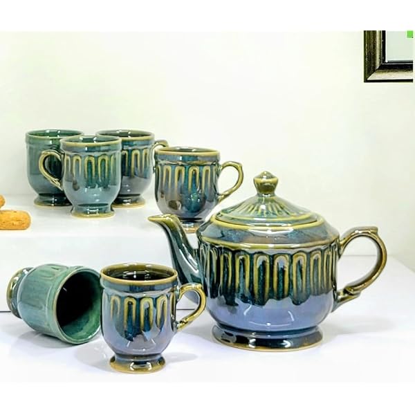 Buy TERESA'S TEASET Ceramic Tea Sets for adults with Teapot 32